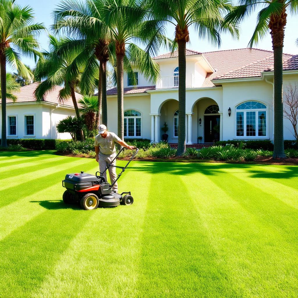 Weekly mowing